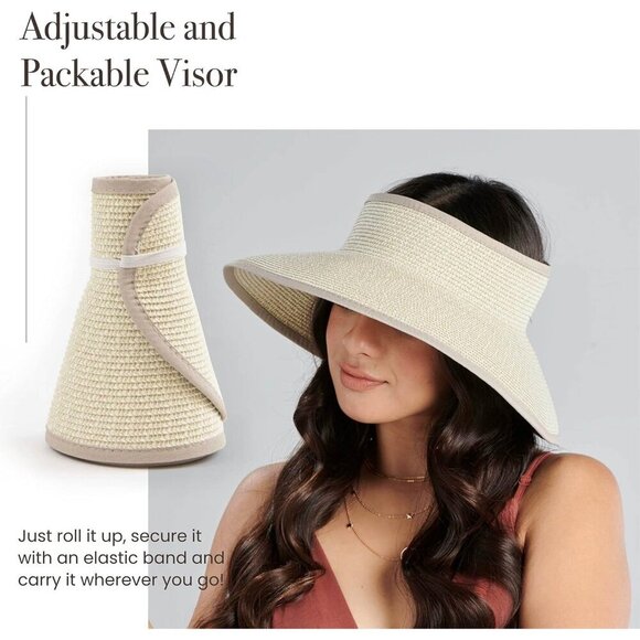 Women s Ultrabraid Visor with Ribbon Binding Sweatband Summer Hat main image 6